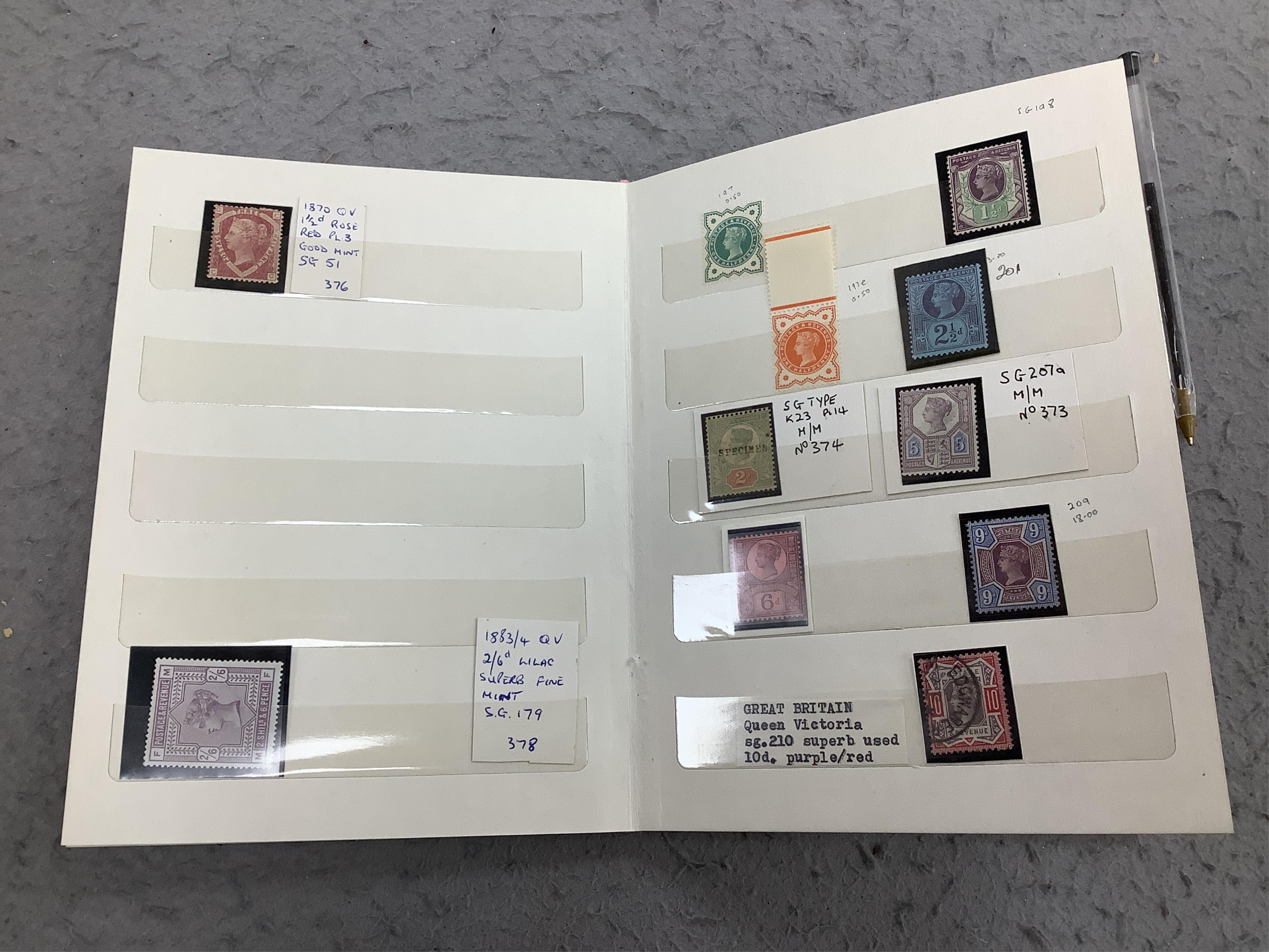93 stamps including Penny Blues and Penny Reds